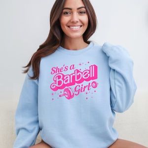 Sweatshirts barbell girl